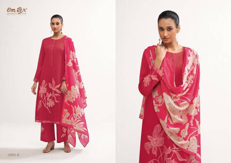 Omtex eshvi ikat Wholesale dress material market rates in Mumbai